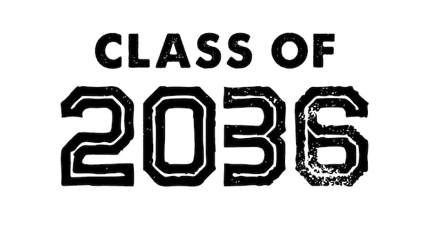 Vetor classe de 2036 vetor de design de camiseta