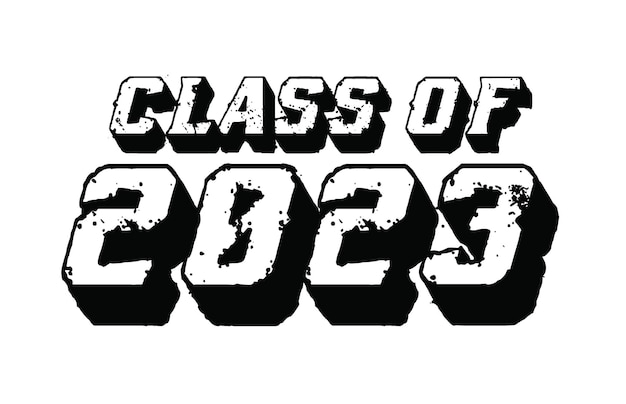 Vetor classe de idosos de 2023 vetor de texto, design de camiseta