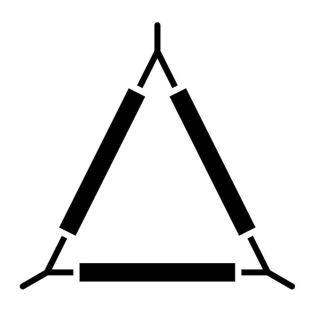 Vetor clay triangle icon