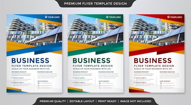 Clea flyer template premium style