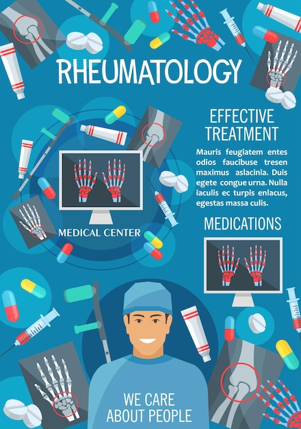 Clínica médica de reumatologia ou bandeira do hospital