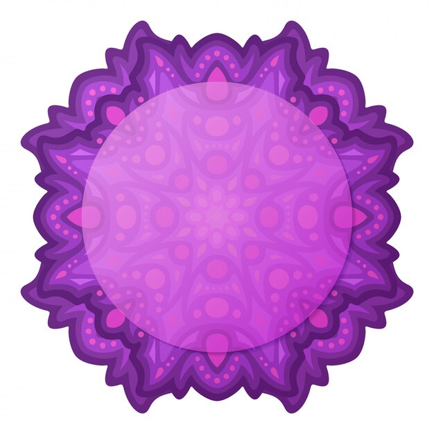Vetor clip-art com design único abstrato violeta