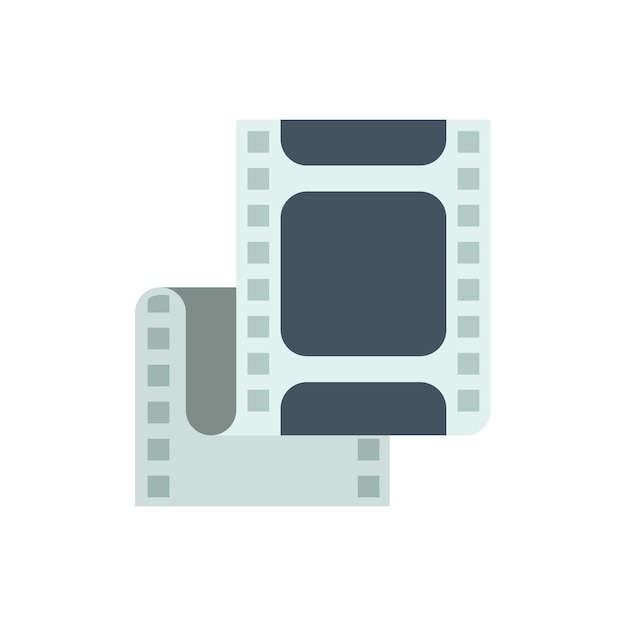 Clip edit icon vector plana montagem filme animação criativa isolada