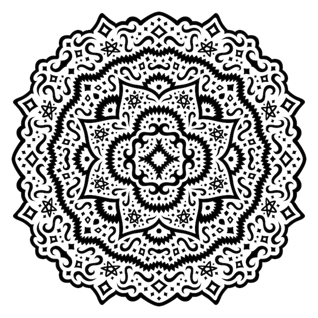 Clipart de tatuagem com padrão tribal cósmico