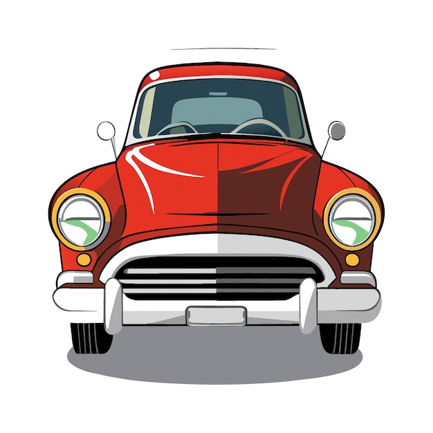 Clipart vetorial de carros antigos