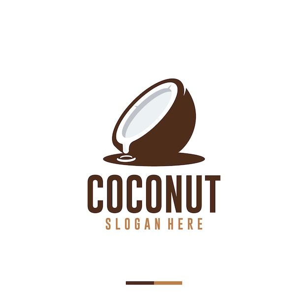 Coco, água, inspiração para o design do logotipo