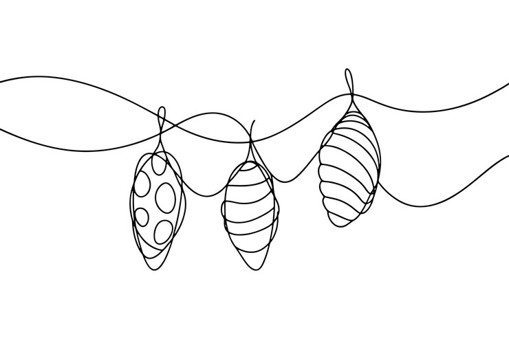 Vetor cocões ilustração vetorial de arte de linha contínua em fundo branco