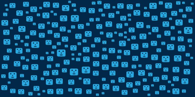 código binário sem costura padrão de fundo de cor azul