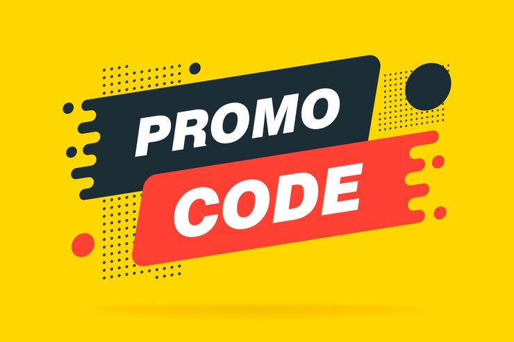 Vetor código promocional, banner de venda