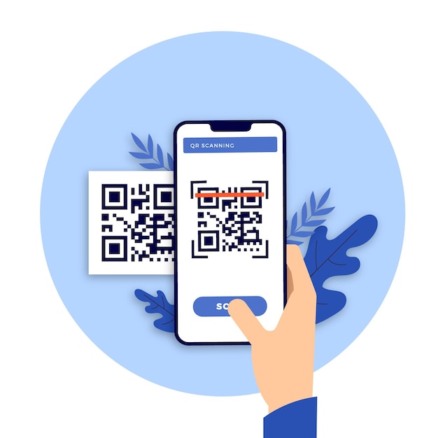 Código QR de digitalização para smartphone