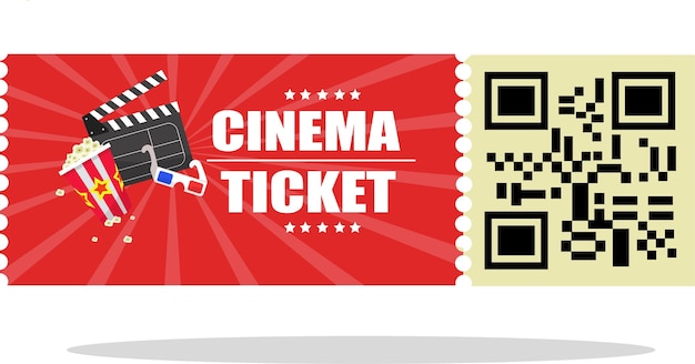Código qr do bilhete de cinema