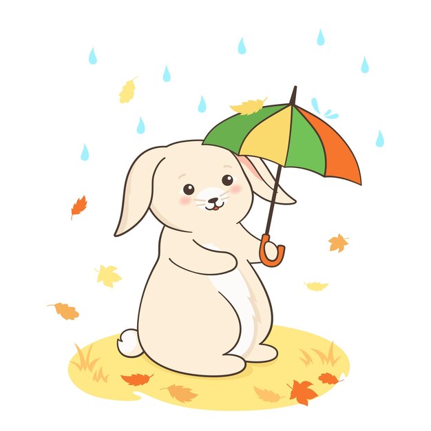 Cartão Com Bonito Lobo Dos Desenhos Animados E Raposa No Amor. Animais  Engraçados Sob Guarda-chuva. Tempo De Outono. Folhas Caindo. Tempo Chuvoso.  Ilustração Das Crianças. Imagem Vetorial. Royalty Free SVG, Cliparts,  Vetores