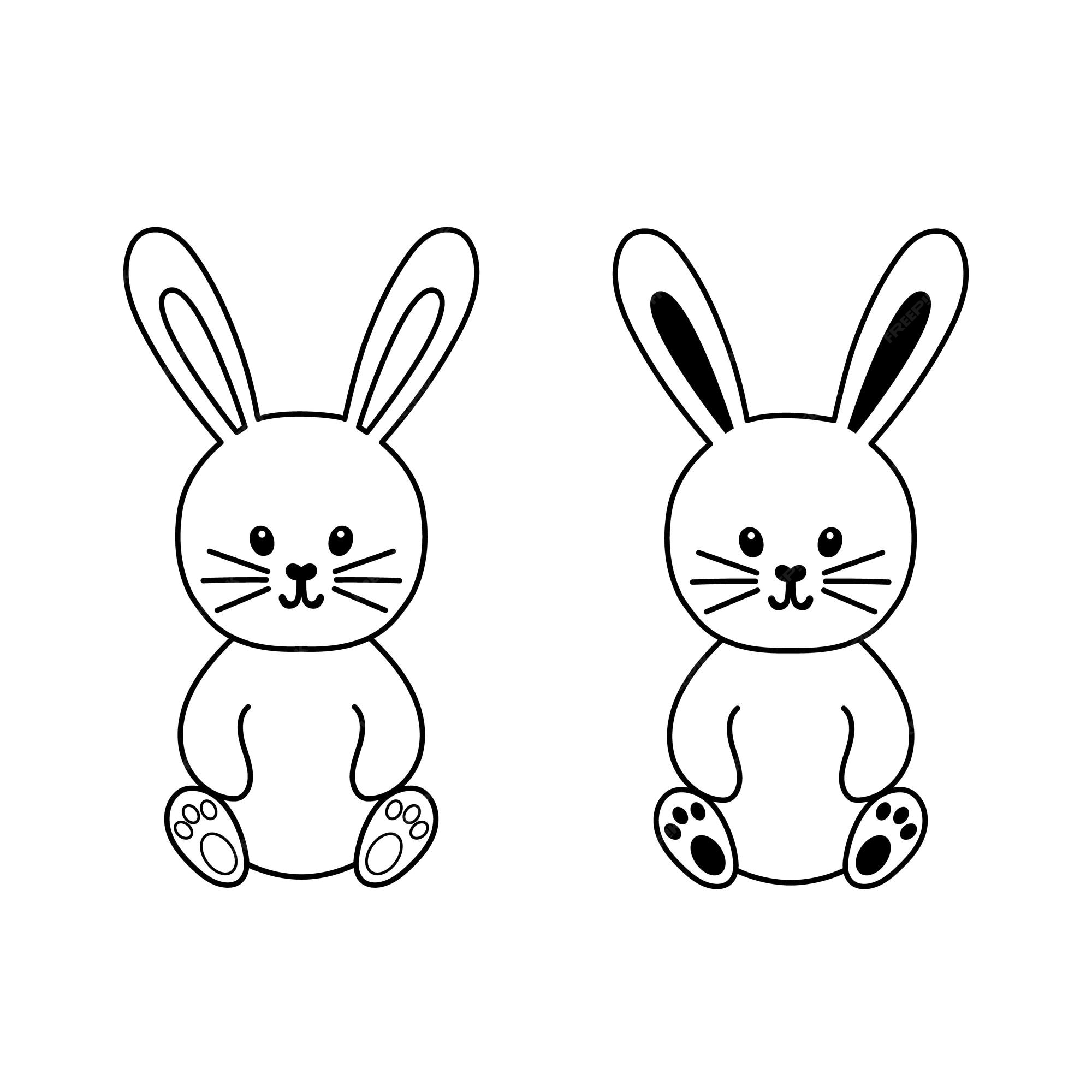 HOW TO DRAW AN EASTER BUNNY EASY DRAWING EASY AND FOFO - Drawing to Draw 