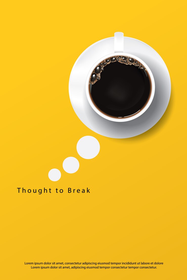 Vetor coffee poster advertisement flayers ilustração vetorial