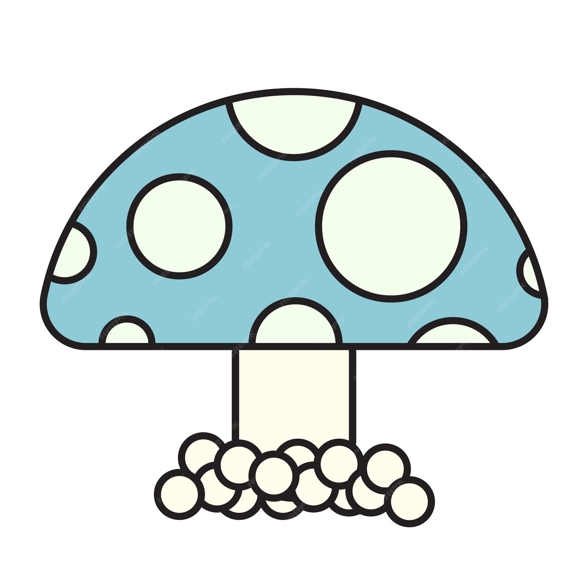 ilustração de ícone dos desenhos animados de cogumelos kawaii fofos.  conceito de ícone plano vegetal de comida isolado no fundo branco.  personagem champignon, mascote no estilo doodle. 16763632 Vetor no Vecteezy