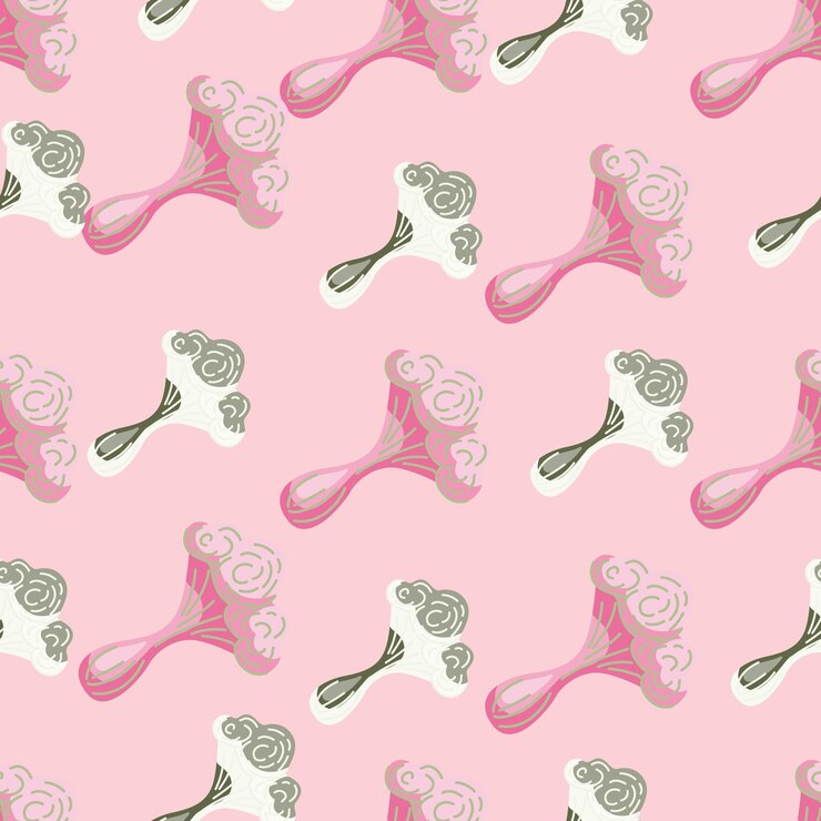Vetor cogumelos psicodélicos simples padrão sem costura papel de parede de mosca mágica agaric design para impressão de tecido têxtil papel de embalagem de interior de moda ilustração vetorial