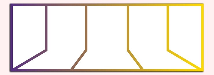 Vetor colagem de fotos e molduras de fotos abstratas projetadas para diferentes usos