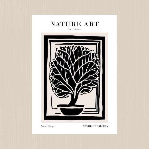 Coleção Art Vector da Natureza Impressão de cartazes botânicos