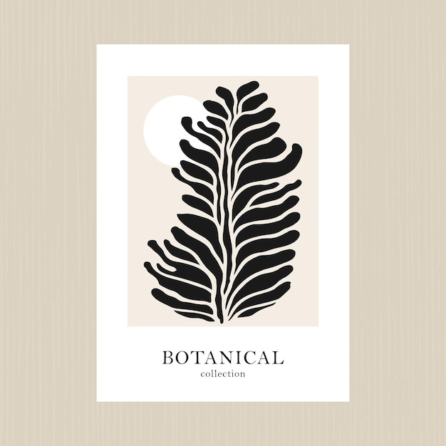 Coleção Botânica Recortes Flores Formas Arte Imprimível