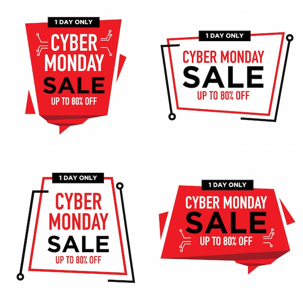 Coleção cyber ​​monday sale label