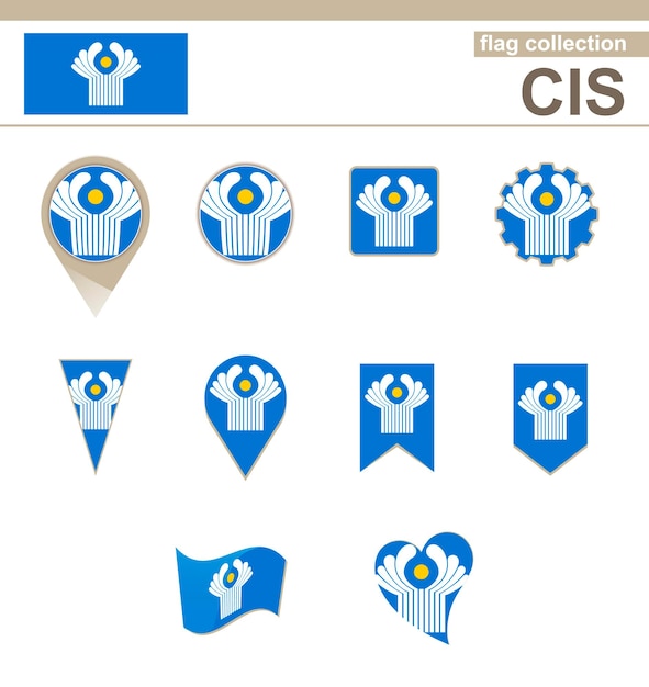 Coleção de bandeiras da cis, 12 versões