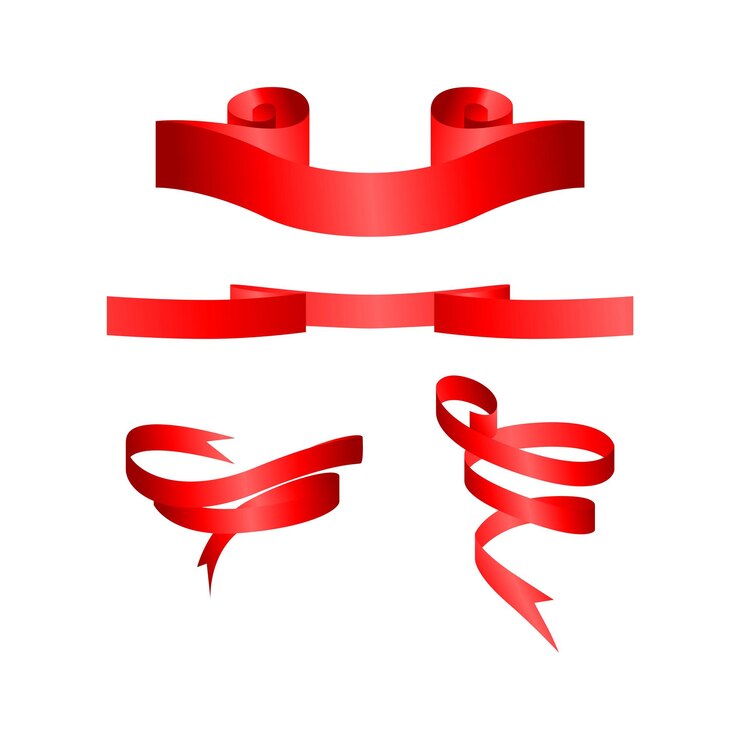 Vetor coleção de banner de fitas em vários elementos de design de fitas em fundo branco