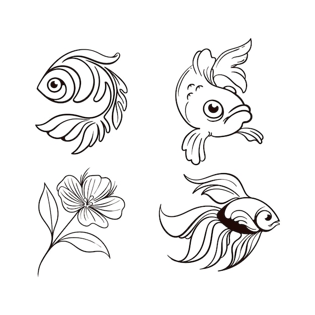 Coleção de desenhos de tatuagem
