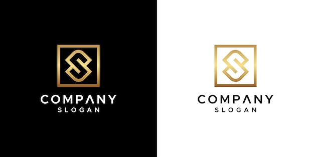 Coleção de design de logotipo de carta