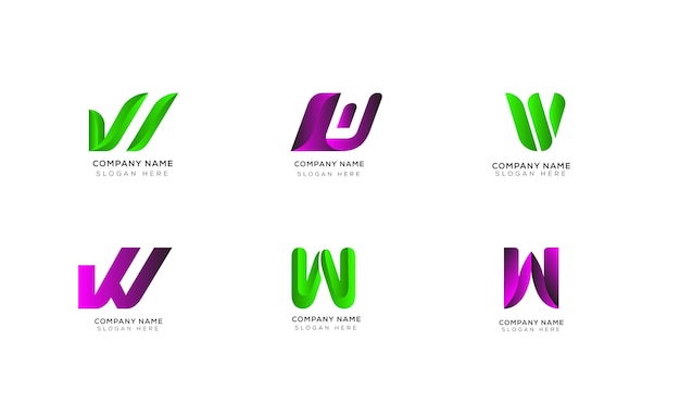 Coleção de design de logotipo minimalista