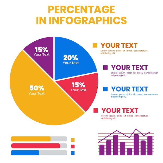 Coleção de designs de infográficos para materiais de negócios e apresentação