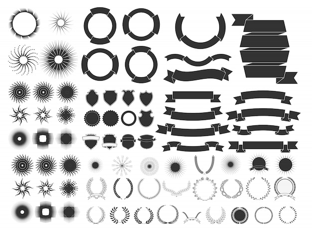 Coleção de elementos de design
