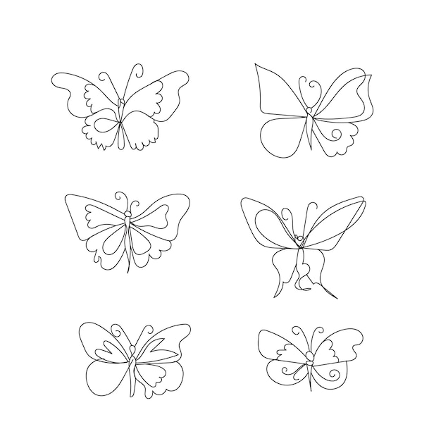 coleção de elementos de estêncil desenhados à mão por vetor