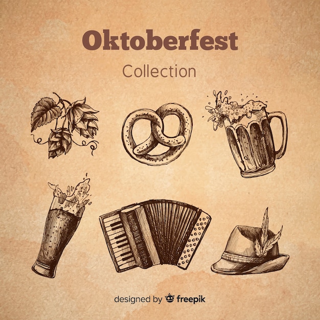 Coleção de elementos de oktoberfest