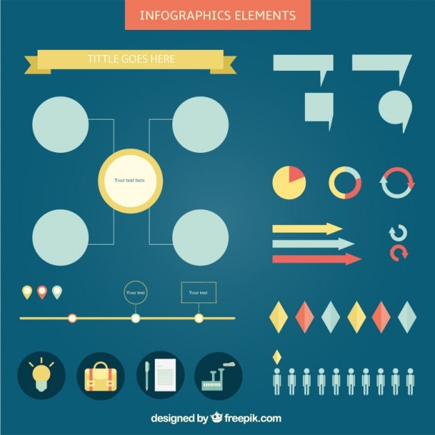 Vetor coleção de elementos infográfico