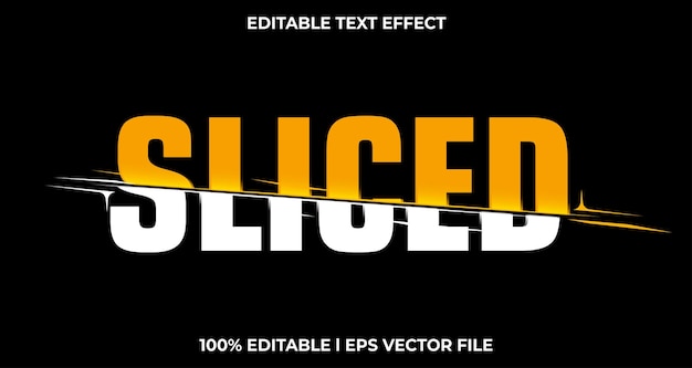 Coleção de estilos gráficos de efeito de texto editável em fatias