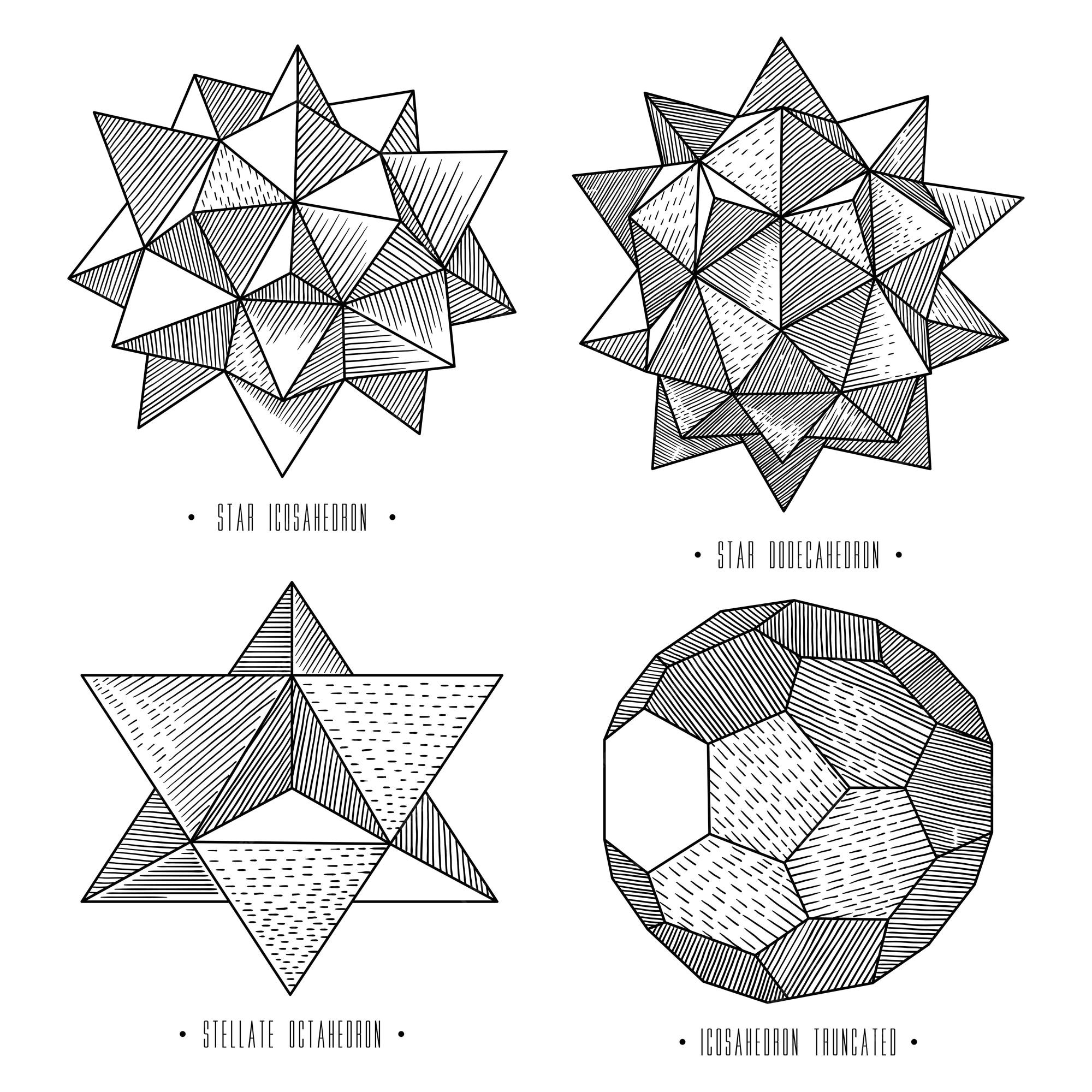 cole-o-de-formas-geom-tricas-complexas-vetor-premium