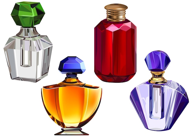 Coleção de frascos parfum