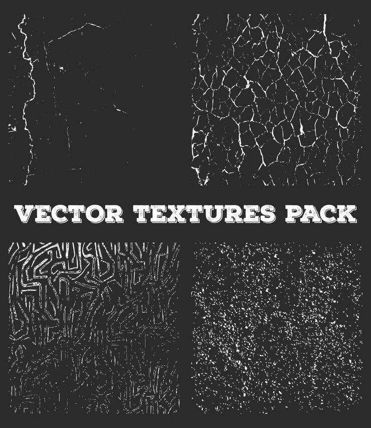 Vetor coleção de fundo de quadro de textura de socorro abstrato