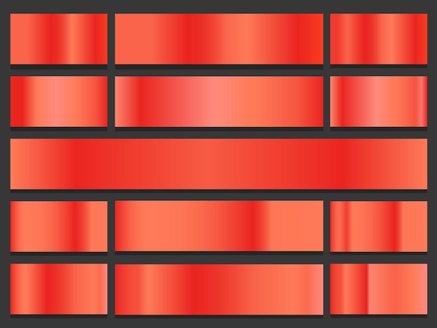 coleção de gradiente pacote de cores conjunto de paleta colorida combinação de cores vetor livre de fundo