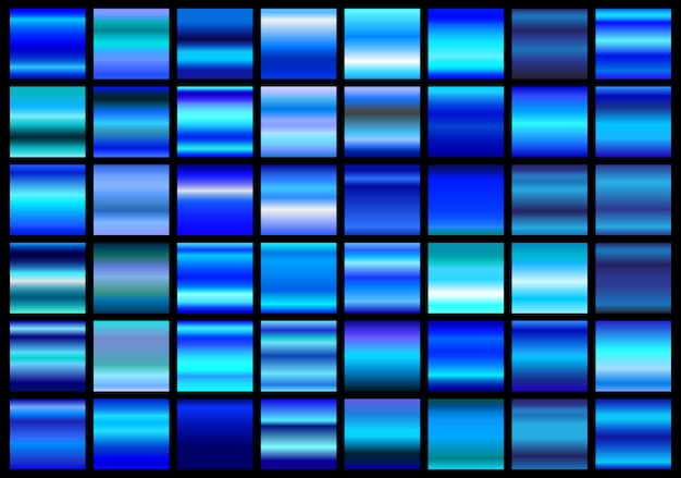 Coleção de gradientes azul