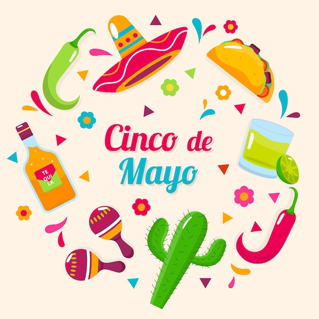 Coleção de Ícones de Cinco De Mayo