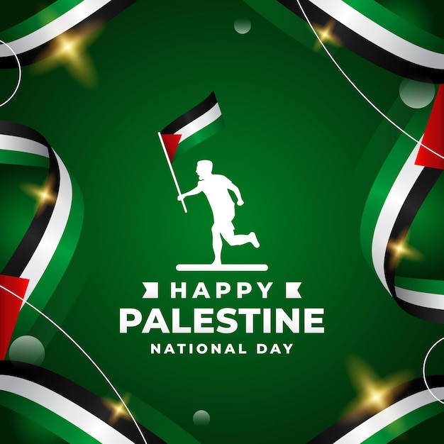 Coleção de ilustrações de design para o Dia Nacional da Palestina