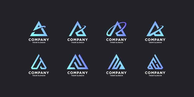 Coleção de logotipo com conceito moderno, empresarial, corporativo, financeiro premium