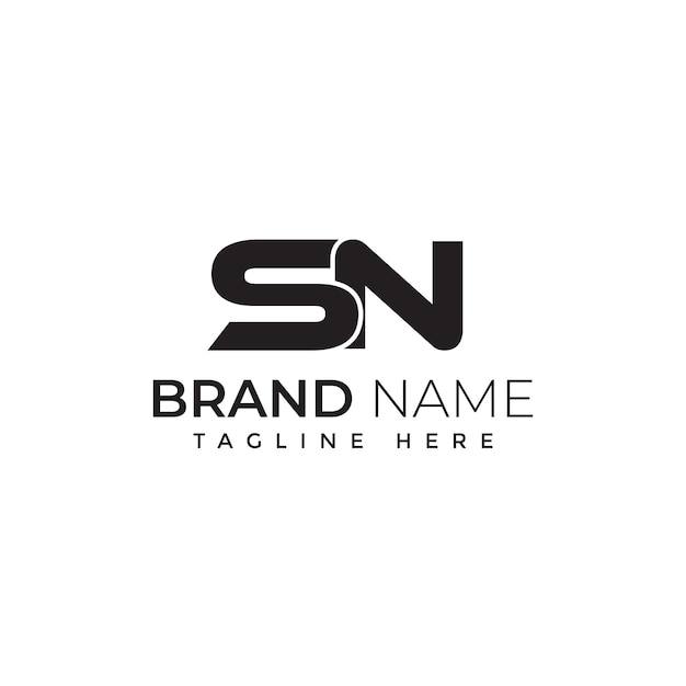 Vetor coleção de logotipo da letra s e modelo de design de logotipo sn inicial