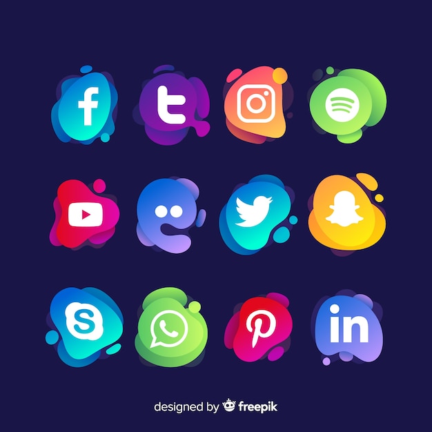 Coleção de logotipo de mídia social