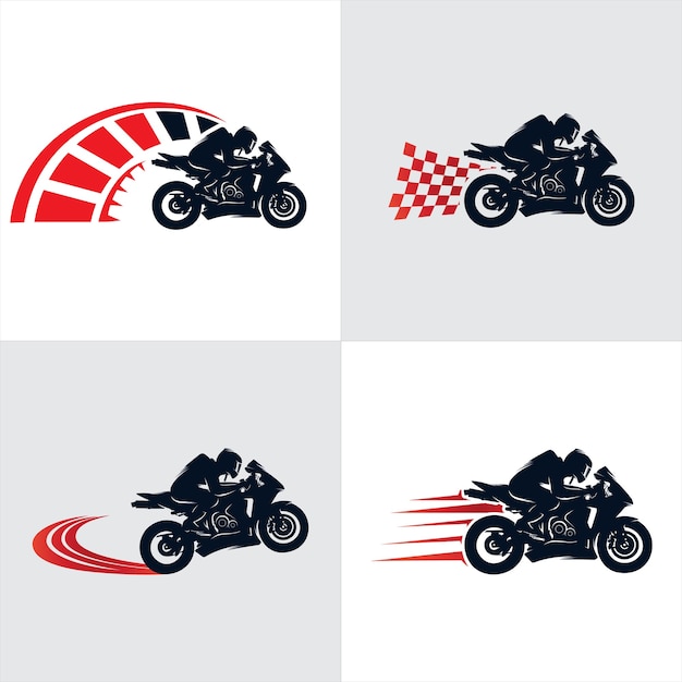 Vetor coleção de logotipo de motocicleta