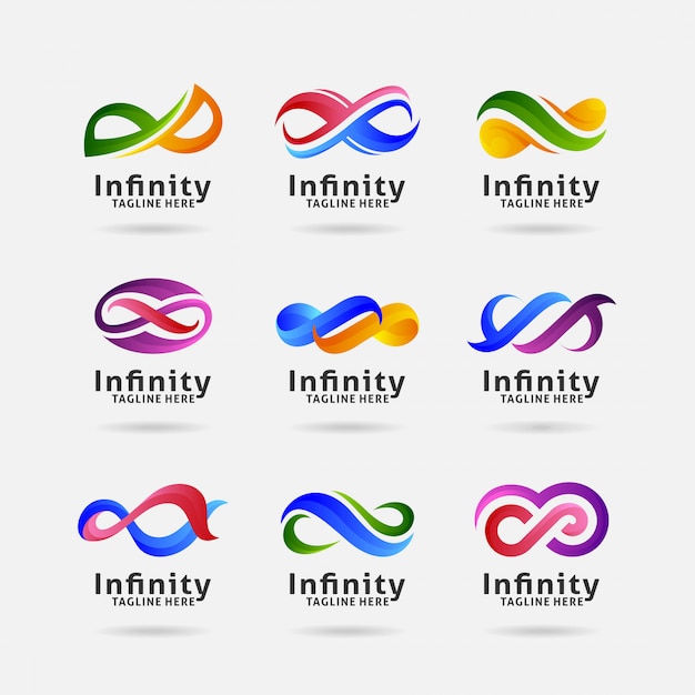 Coleção de logotipo infinito