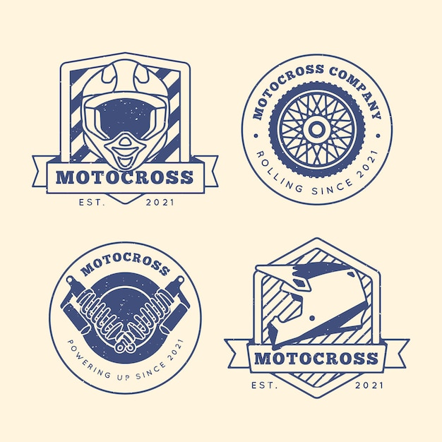 Coleção de logotipos de motocross