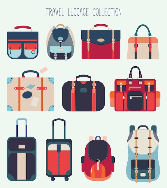 Coleção de malas de viagem (vector design)