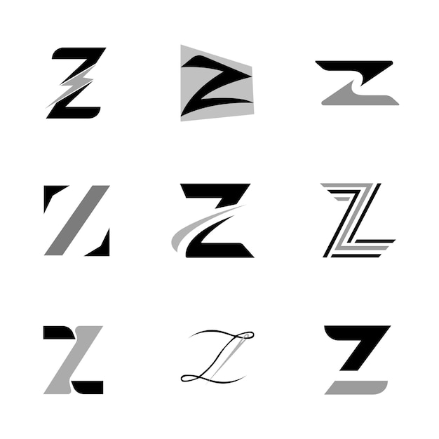 Coleção de modelos de logotipo z